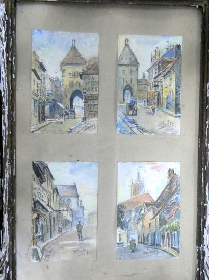null STANLEY (Xxè siècle)

Rues de ville

Ensemble de quatre aquarelles sur papier,...