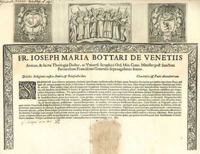 ITALIE. 16 P.S. mainly by religious, 1647-1796; 1 oblong page in-fol. each partly...