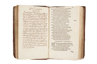 null [OVID]. [HEROIDS]. Annotated printed edition, with manuscript inserts , interleaved...