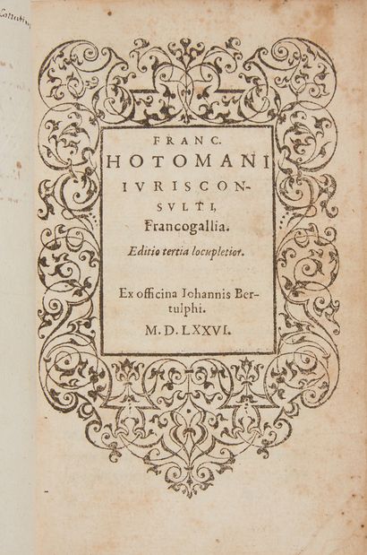 HOTMAN, François.