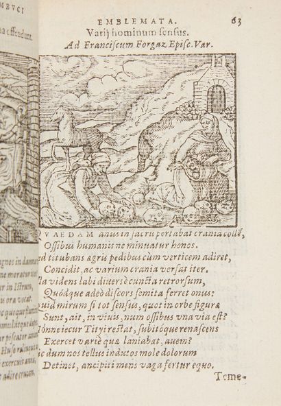 SAMBUCUS, Johannes. Emblemata, et Aliquot nummi antiqui operis. Quarta editio. Antverpiae,...