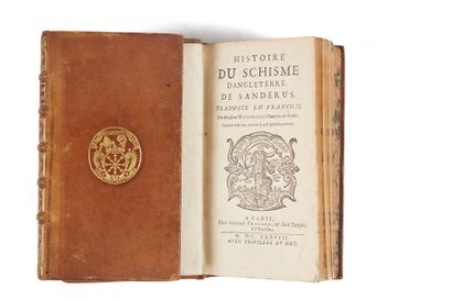 MAUCROIX. Histoire du Schisme d'Angleterre de Sanderus. Seconde édition, revüe &...