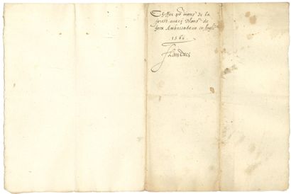 null CHIFFRE. 2 manuscrits, 1561 et s.d. ; 1 et 3 pages in-fol.
Le premier chiffre,...