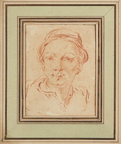 École Française du XIXe siècle Portrait d' homme
Sanguine 16,5 x 12,5 cm (usures...