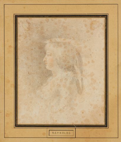 École Française du XIXe siècle Portrait de femme de profil
Crayon noir et sanguine....