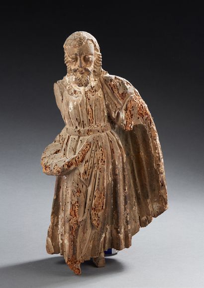 null SUJET RELIGIEUX en bois sculpté avec trace de polychromie .
XVIIIe siècle H...