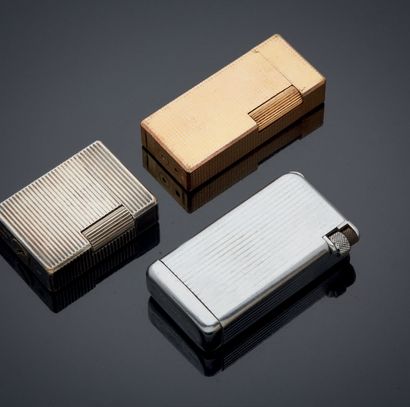 null SET of three lighters including Flaminair and Dupont.