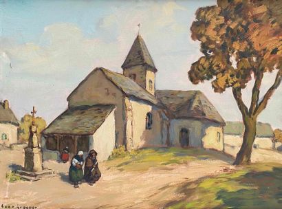 null LUDOVIC GIGNOUX, né en 1882

L'Eglise de Nohant en Berry (Indre)

Huile sur...