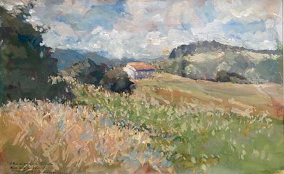 null French school of the beginning of the 20th century

Landscape

Gouache and watercolor,...