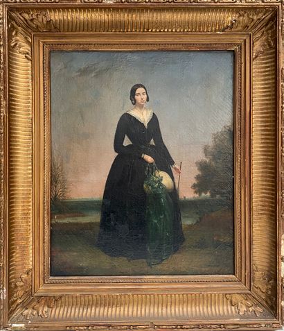 null Ecole française du XIXème siècle

Femme en pied

Huile sur toile portant une...