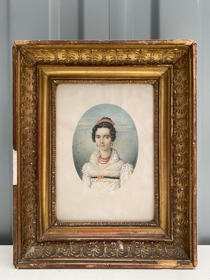 null MOREAU 1818

Portrait de femme

Petite aquarelle à vue ovale signée en bas à...