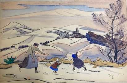 null Jules Émile ZINGG (1882-1942)

Paysage de neige animé

Aquarelle sur papier...