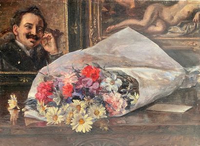 null Ecole Française fin XIXè è Début Xxè siècle ERNEST H...

Bouquet de fleurs sur...