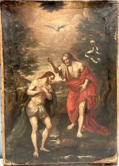 null Ecole du XVIIème 

Le Baptème du Christ

Huile sur toile

Dim. : 77 x 55 cm...