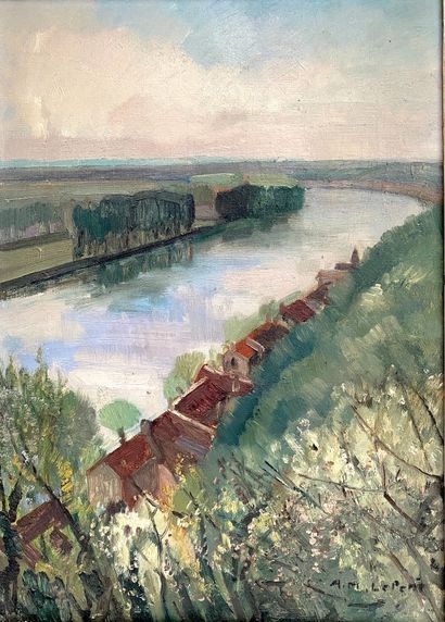 null Alfred Marie LE PETIT (1876-1953)

Vue de la Frette sur Seine

Huile sur toile,...