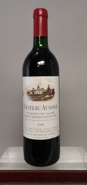 null 
1 bouteille Château AUSONE - 1er Gcc (A) Saint Emilion 1988
Etiquette légèrement...