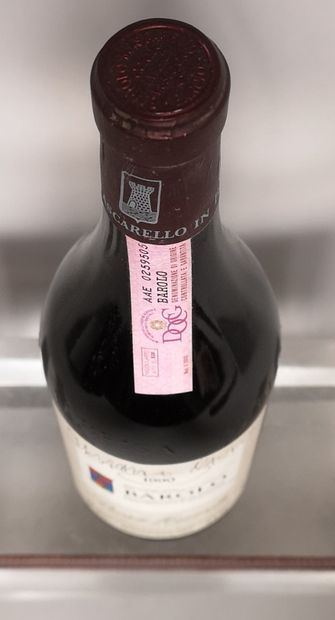 null 
1 bouteille BAROLO - Bartolo MASCARELLO 1990
Etiquette avec inscriptions manuscrites....