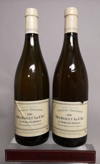 null 
2 bouteilles MEURSAULT 1er cru ""Le Poruzot-Dessus vieilles vignes"" - Vincent...