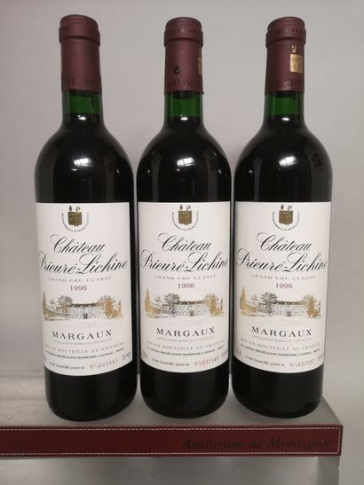 null 
3 bouteilles Château PRIEURE LICHINE - 4e Gcc Margaux 1996




"
