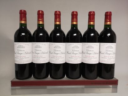 null "6 bouteilles Château HAUT BAGES LIBERAL - Gcc Pauillac 2000

"