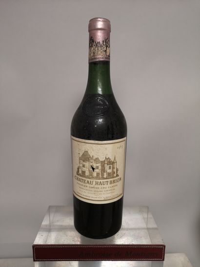 null 
1 bouteille Château HAUT BRION - 1er Gcc Pessac Léognan 1963
Etiquette légèrement...