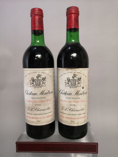 null 
2 bouteilles Château MONTROSE - 2e Gcc Saint Estèphe 1976
Etiquettes légèrement...