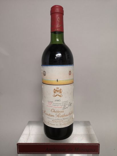 null 
1 bouteille Château MOUTON ROTHSCHILD - 1er Gcc Pauillac 1983
Etiquette légèrement...