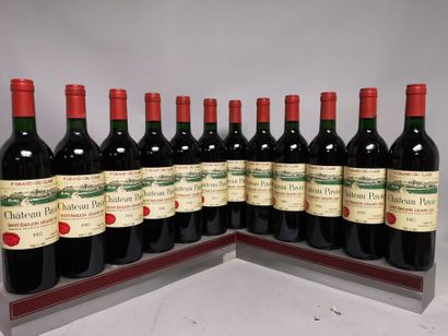 null 
12 bouteilles Château PAVIE - 1er Gcc Saint Emilion En caisse bois. 1985
