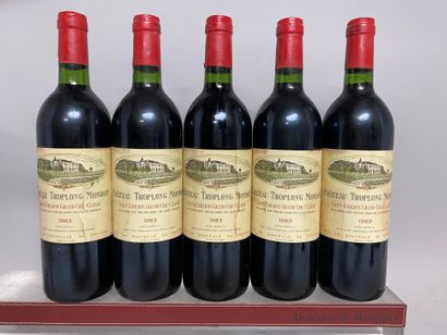 null 6 bouteilles Château TROPLONG MONDOT - Saint Emilion Grand cru 1983

Etiquettes...