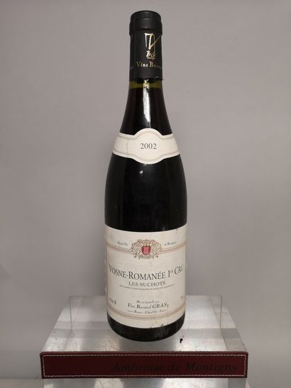 null 
1 bouteille VOSNE-ROMANEE 1er cru ""Les Suchots"" - Bernard GRAS Nég. 2002
Etiquette...
