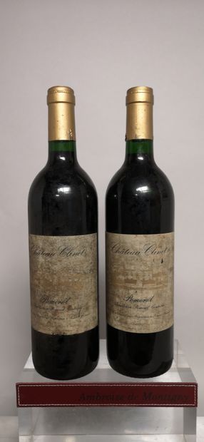 null 2 bouteilles CHÂTEAU CLINET - POMEROL 1989

Etiquettes tachées.
