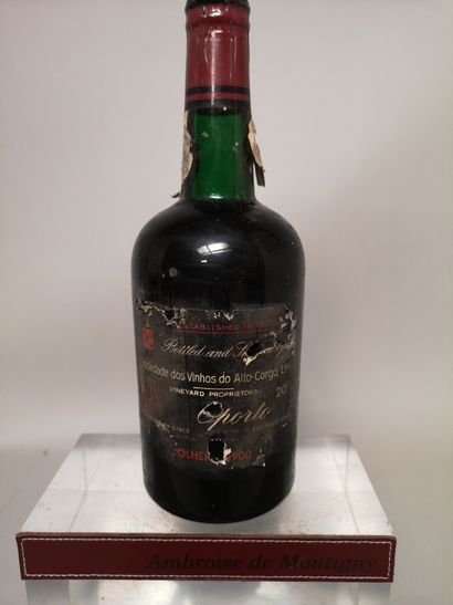 null 
1 flacon 70 Cl PORTO ALTO CORGO Colheita 1900 Mis en bouteille en 1971 


Étiquète...