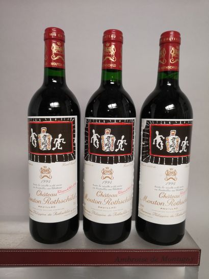 null 
3 bouteilles Château MOUTON ROTHSCHILD - 1er Gcc Pauillac 1994
