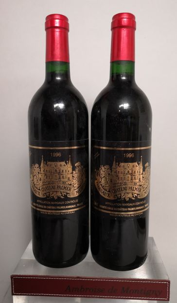 null 
2 bouteilles Château PALMER - 3e Gcc Margaux 1996
