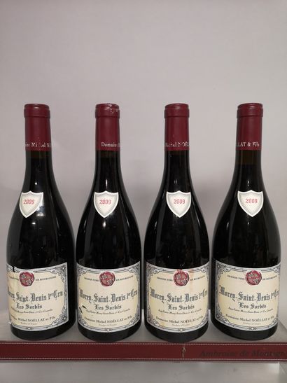 null 
4 bouteilles MOREY St.DENIS ""Les Sorbés"" - Michel NOËLLAT 2009
Etiquettes...