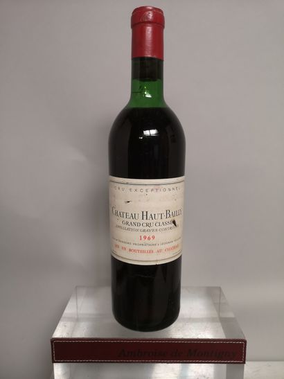 null "1 bouteille Château HAUT-BAILLY - Gc Pessac-Léognan 1969

Etiquette légèrement...