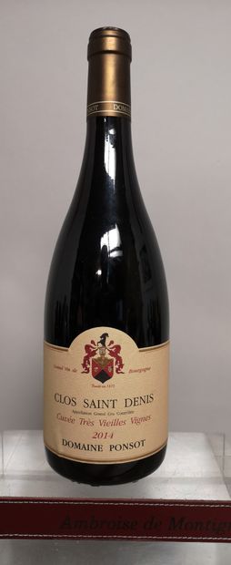 null 1 bouteille CLOS SAINT DENIS Grand cru ""Très vieilles Vignes"" - Domaine PONSOT...