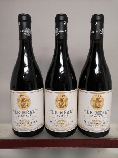 null 
3 bouteilles ERMITAGE ""Le Méal"" - M. CHAPOUTIER 1999




Etiquettes légèrement...