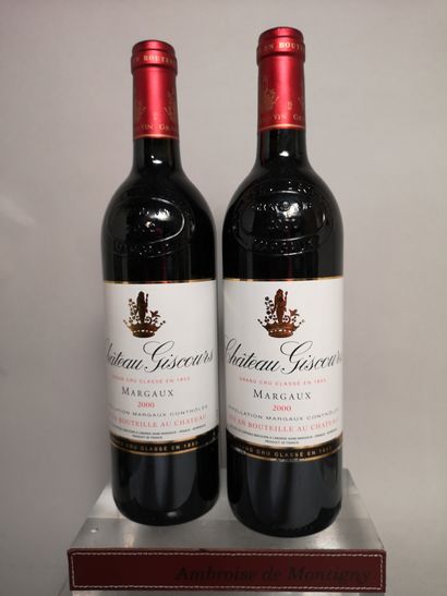 null 
2 bouteilles Château GISCOURS - 3e Gcc Margaux 2000




"
