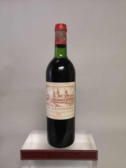 null 1 bouteille Château COS d'ESTOURNEL - 2é Gcc Saint Estèphe 1974

Etiquette légèrement...