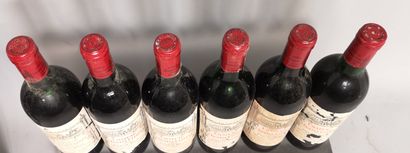 null 6 bouteilles Château L'EGLISE CLINET - Pomerol 1989

Etiquettes tachées et abîmées....