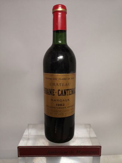 null "1 bouteille Château BRANE CANTENAC - 2e Gcc Margaux 1962

Légèrement basse....