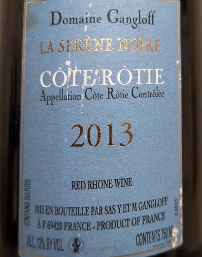 null 1 bouteille CÔTE RÔTIE ""La Serène noire"" - Domaine GANGLOFF 2013

Contre étiquette...