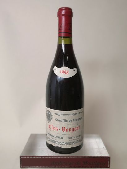 null 
1 bouteille CLOS de VOUGEOT Grand cru - Dominique LAURENT 1998
Etiquette légèrement...