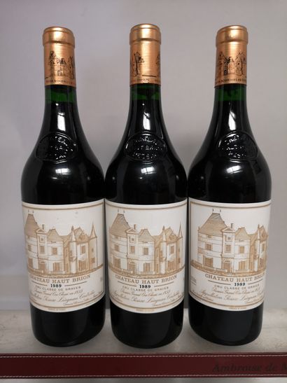 null 
3 bouteilles Château HAUT BRION - 1er Gcc Pessac-Leognan 1989
