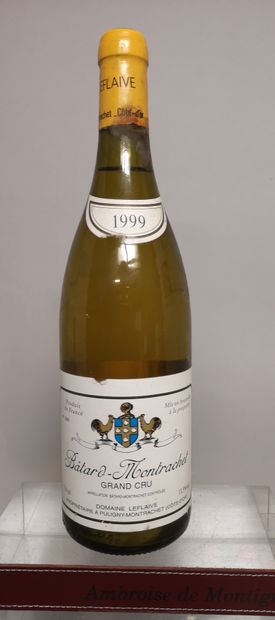 null 
1 bouteille BÂTARD MONTRACHET Grand cru - Domaine LEFLAIVE 1999
Etiquette légèrement...