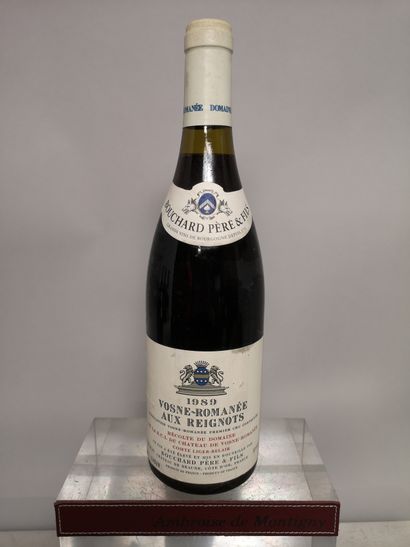 null 
1 bouteille VOSNE ROMANEE ""Aux Reignots"" - BOUCHARD Père Fils 1989
