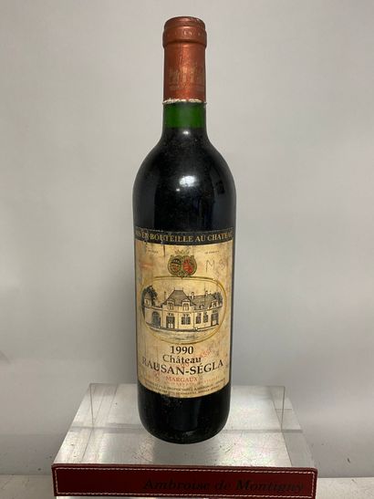 null 
1 bouteille Château RAUSAN SEGLA - 2é Gcc Margaux 1990
Etiquette tachée et...