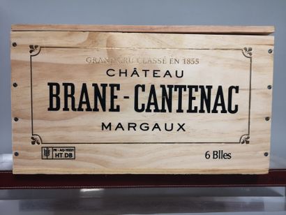 null 6 bouteilles Château BRANE CANTENAC - 2é Gcc Margaux En caisse bois. 2013