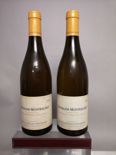 null 
2 bouteilles CHEVALIER MONTRACHET Grand Cru du Château de PULIGNY MONTRACHET...
